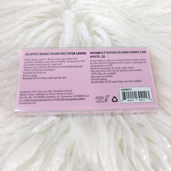 Moira Cosmetics 3D Effect Bionic Vegan Faux Mink Lashes #19 Date Night - Picture 3 of 6